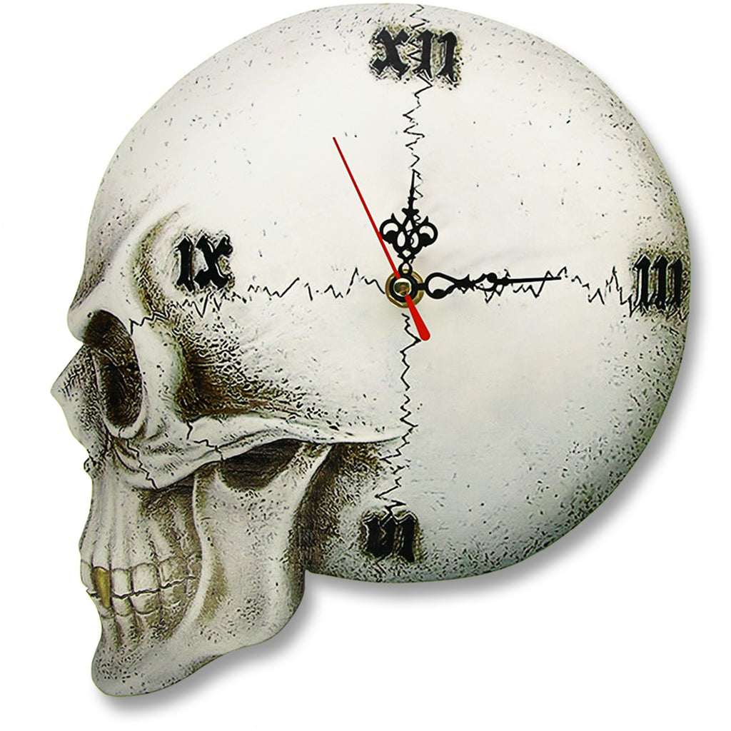 Realistisk Dödskalle Väggklocka