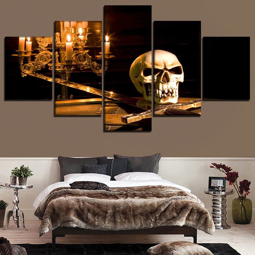 Helig Dödskalle Tavla