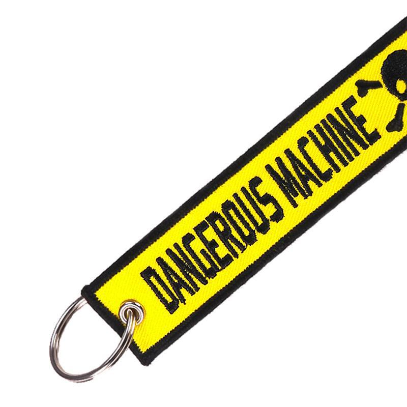 Gul Dödskalle Nyckelring