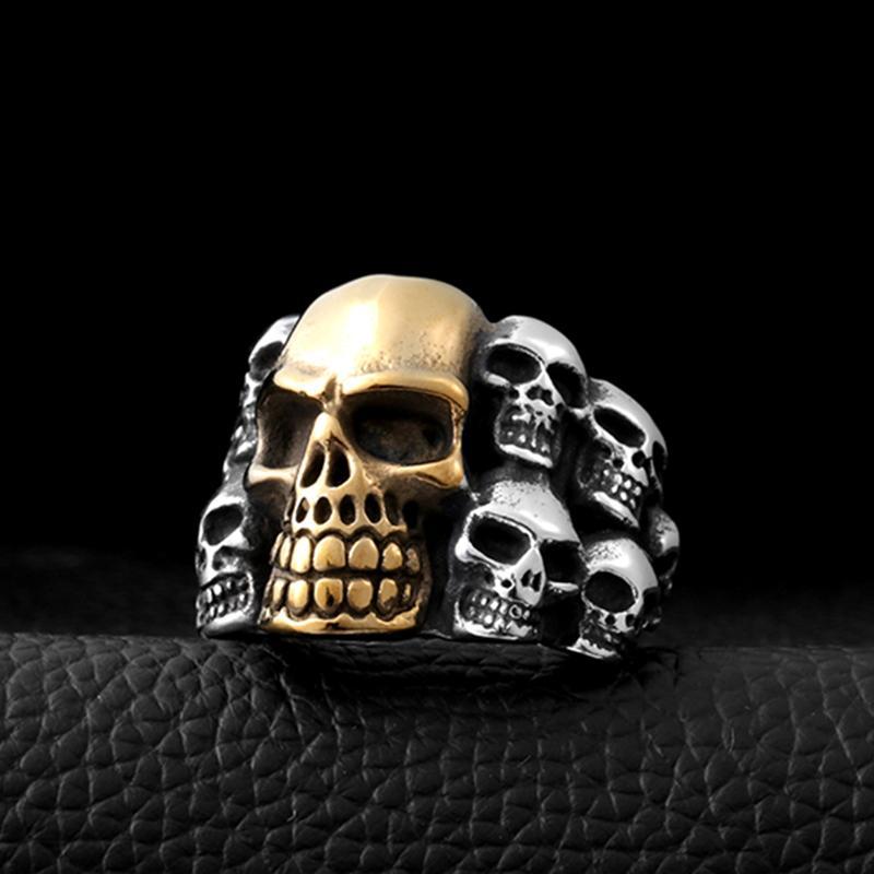 Dödskallering Diabolical Souls (Stål)