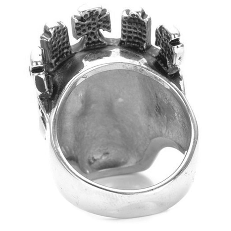 Stålring Med Dödskalle