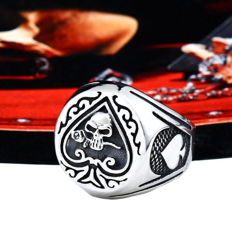Dödskalle Ring Herr
