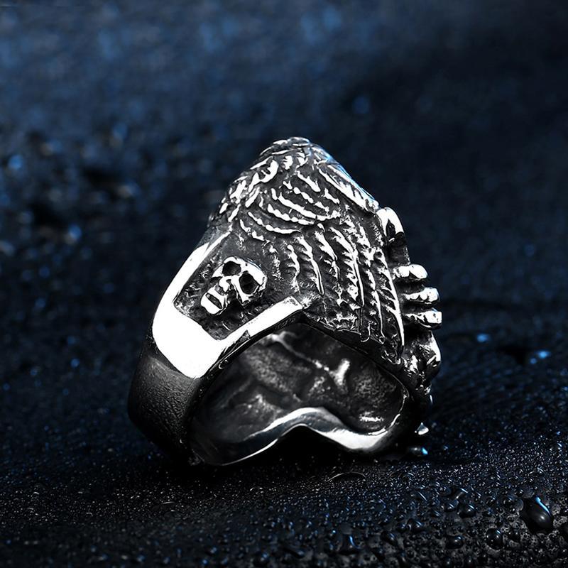 Dödskalle Ring Herr