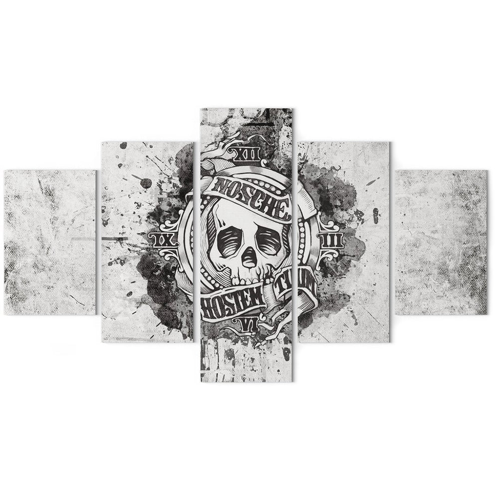 Vit Dödskalle Canvastavla