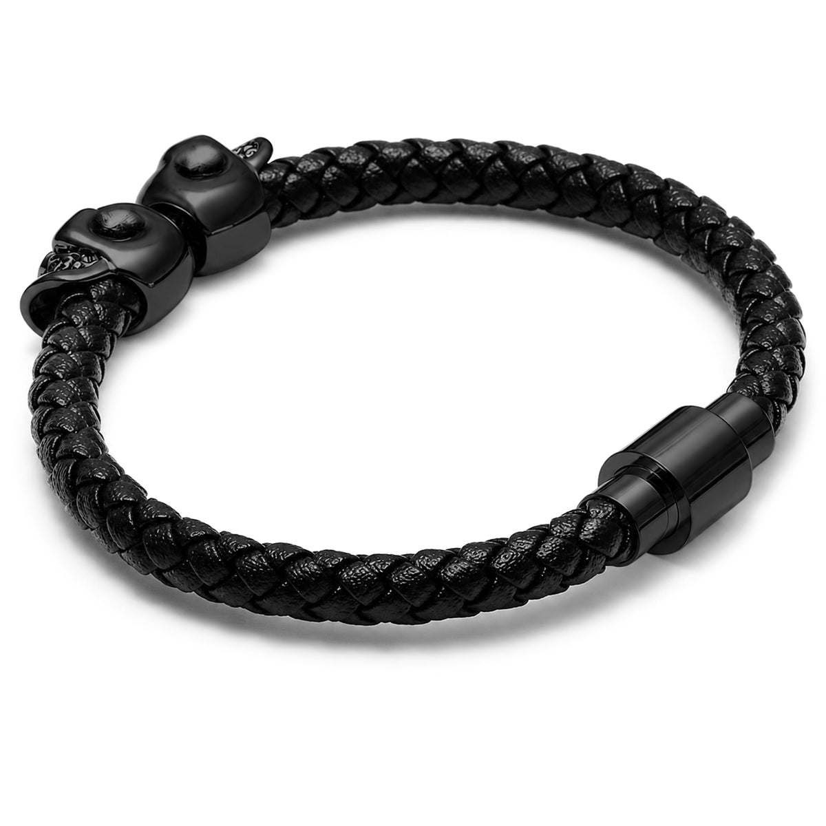 Dödskalle Armband Läder