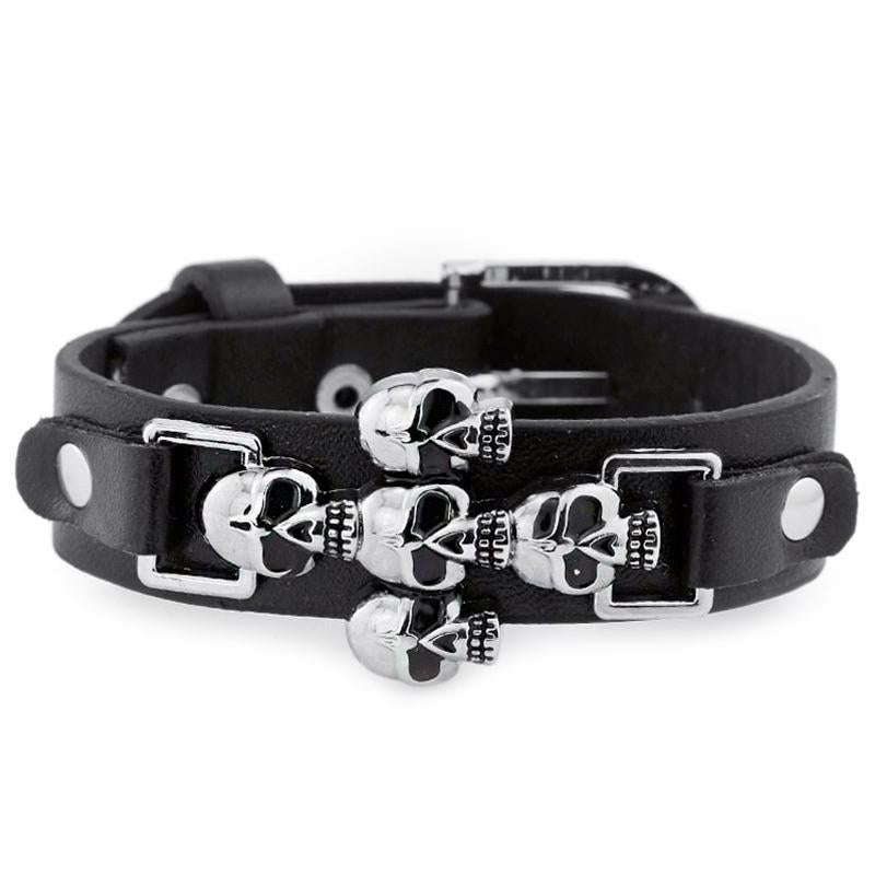 Rock N Roll Armband Dödskalle