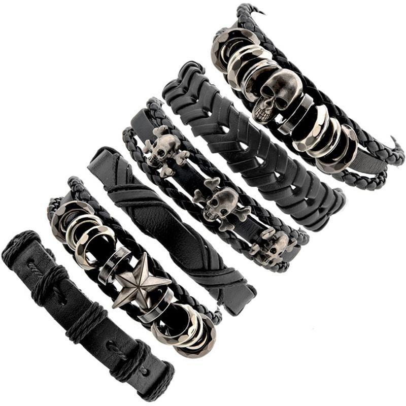 Heavy Metal Armband Dödskalle