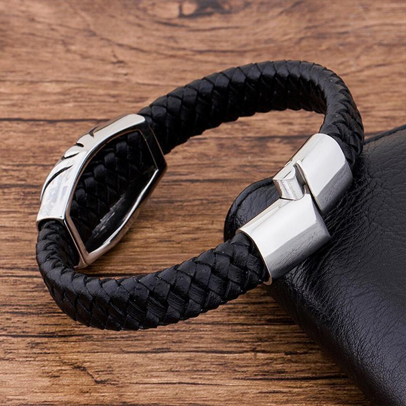 Dödskalle Armband Läder