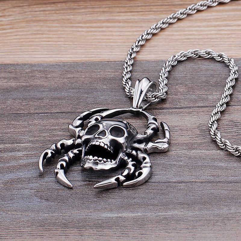 Biker Halsband Med Spindel