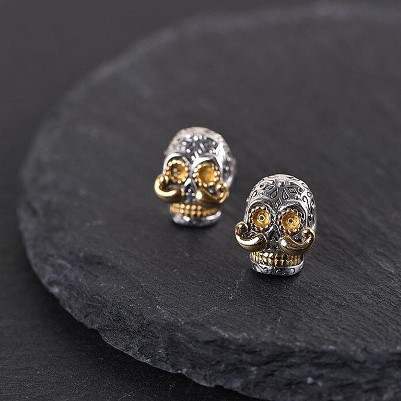 Silverörhängen Calavera Dödskalle