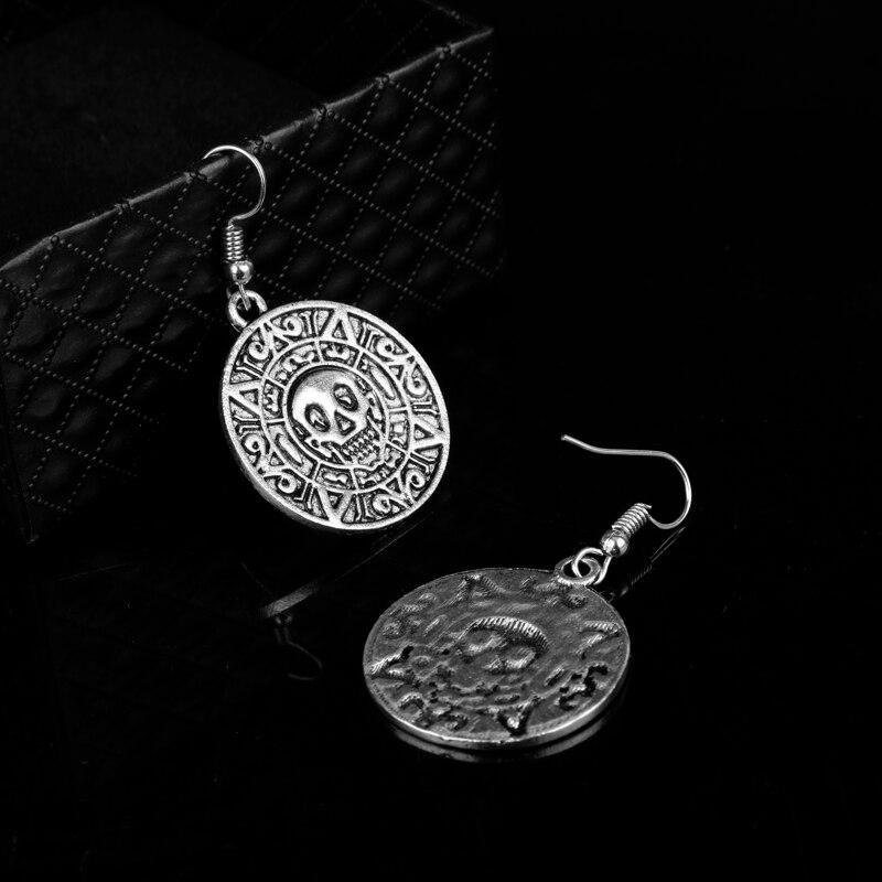 Dödskalle Örhängen Stål