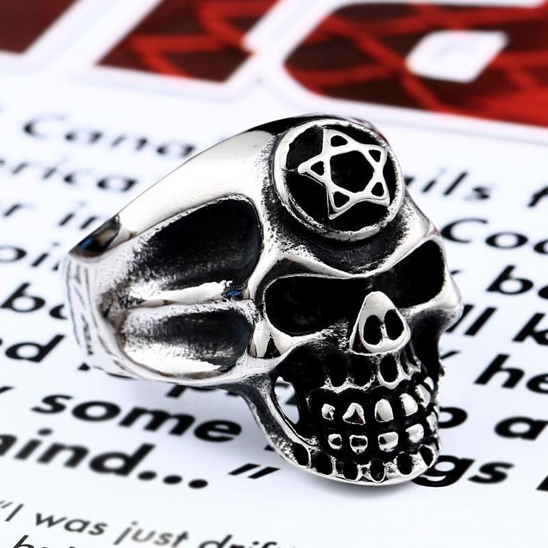Pentagram Ring Stål
