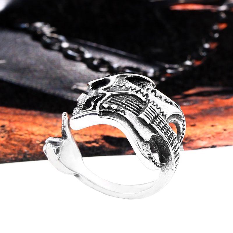 Rocker Ring Guitar Skull (Stål)