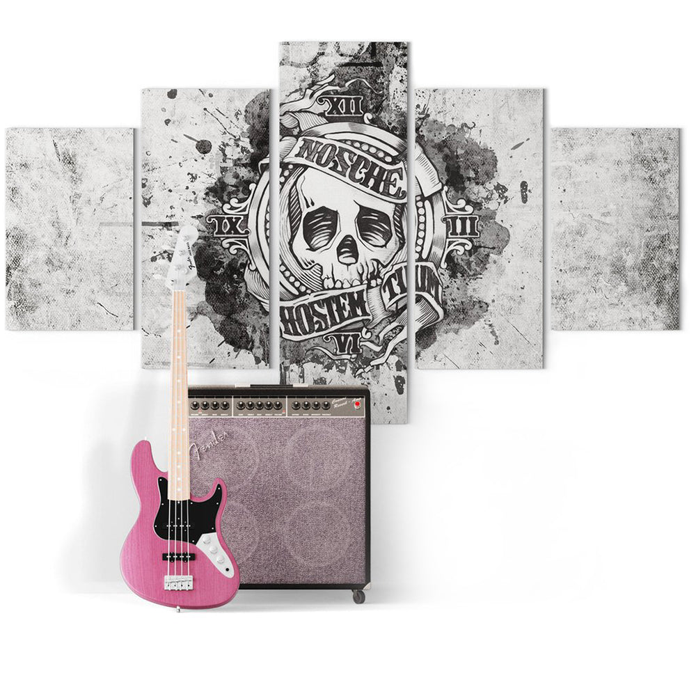 Vit Dödskalle Tavla