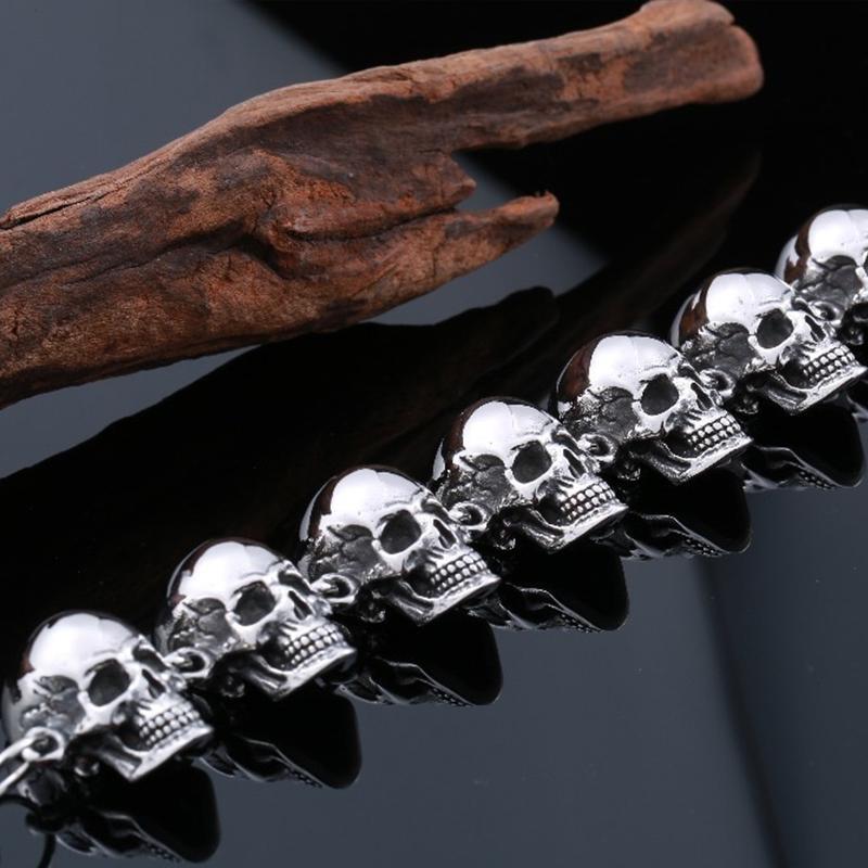 Dödskalle Armband Stål