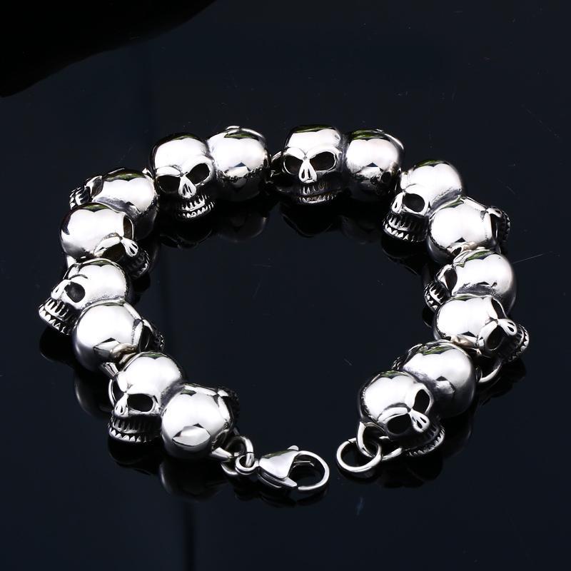 Biker Armband Dödskallar