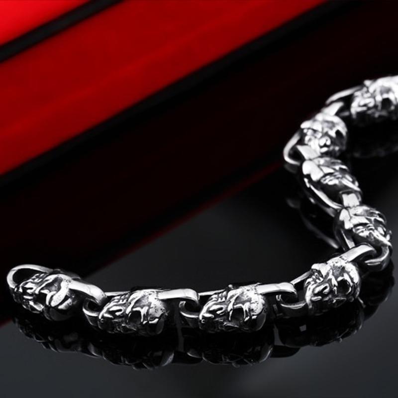 Dödskalle Armband Stål