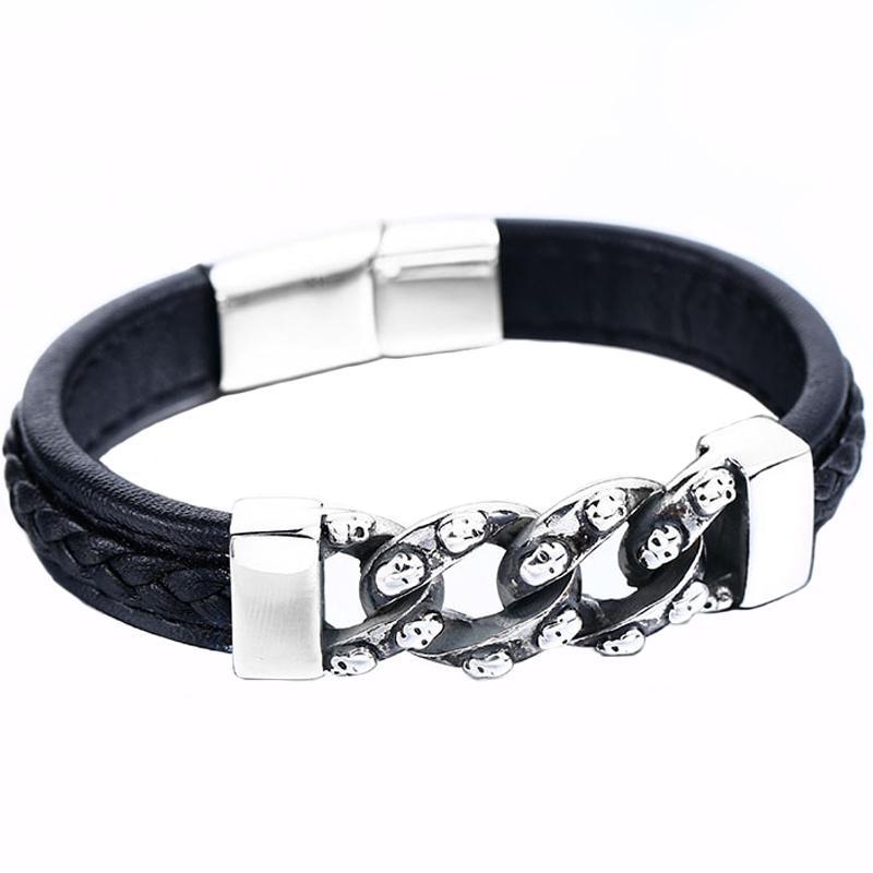 Dödskalle Smycke Läder