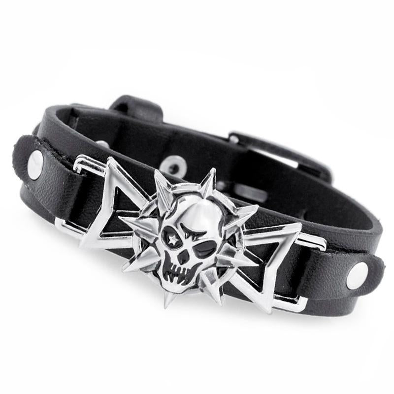 Heavy Metal Armband Dödskalle