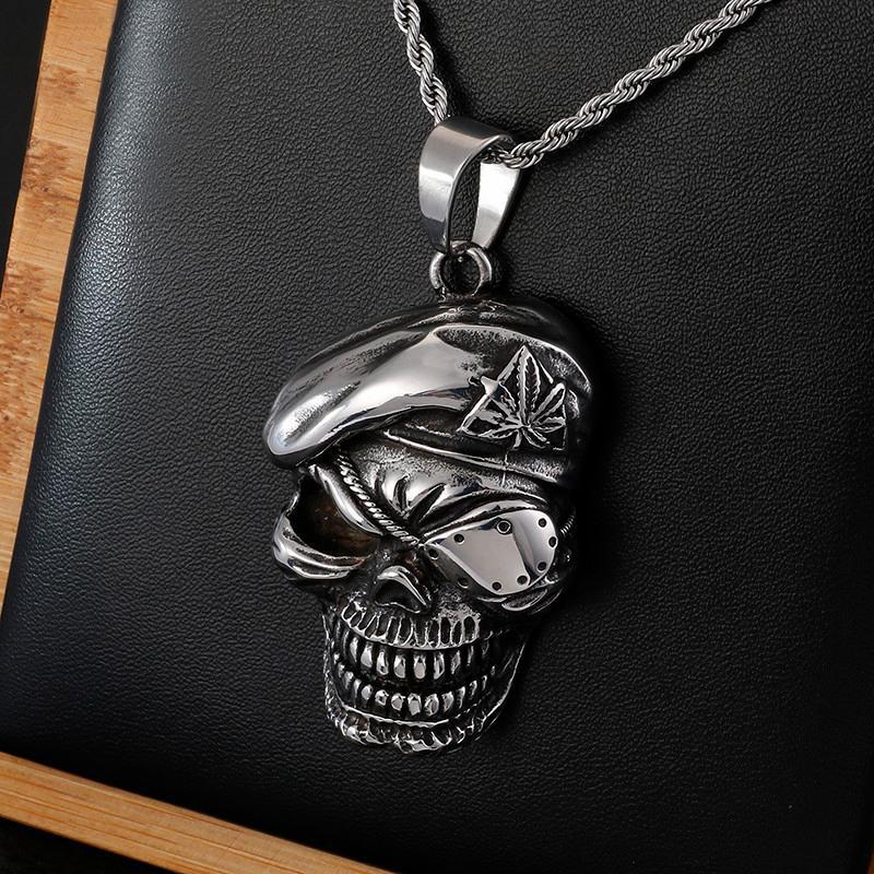 Dödskalle Halsband Sergeant Killer (Stål)