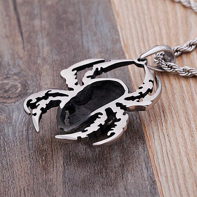 Dödskalle Halsband Spider Skull (Stål)