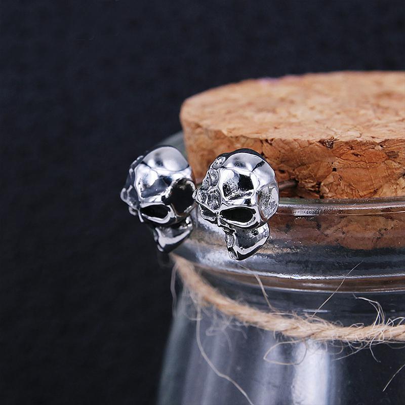 Dödskalle Örhängen Alien Skulls (Stål)