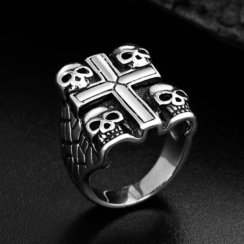 Biker Ring För Män