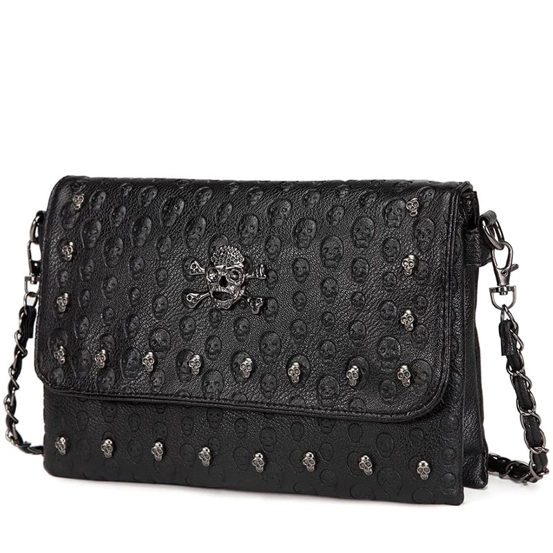Väska Dödskalle-Nitar