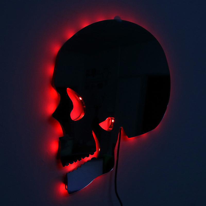 Vägglampa Med Dödskalle