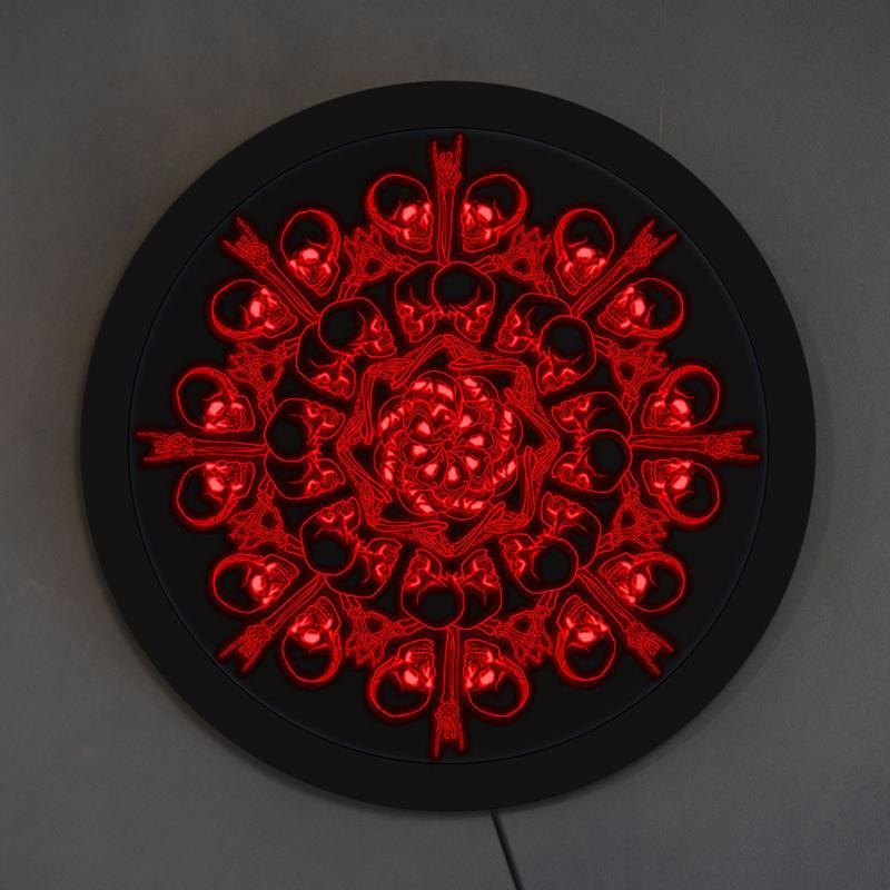 Rund Dödskalle Belysning