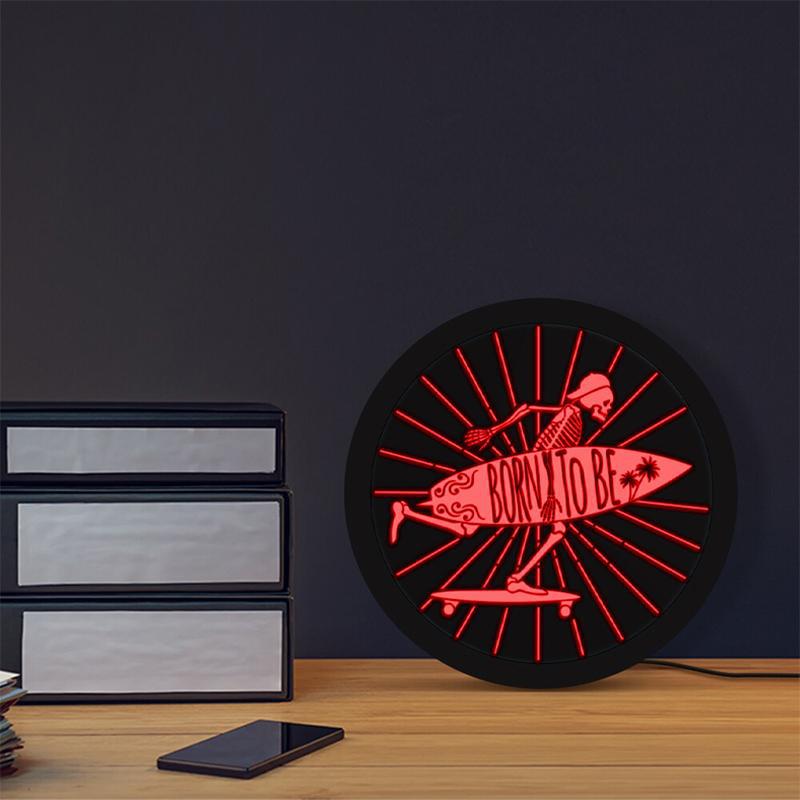 Röd Lampa Born To Be