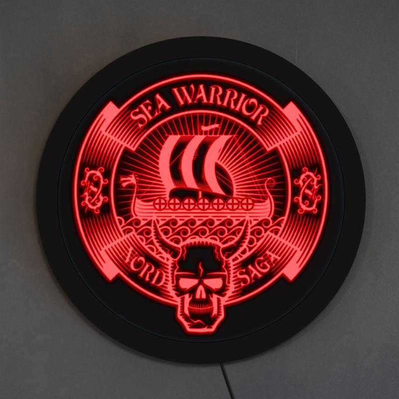 Röd Lampa Vikingaskepp