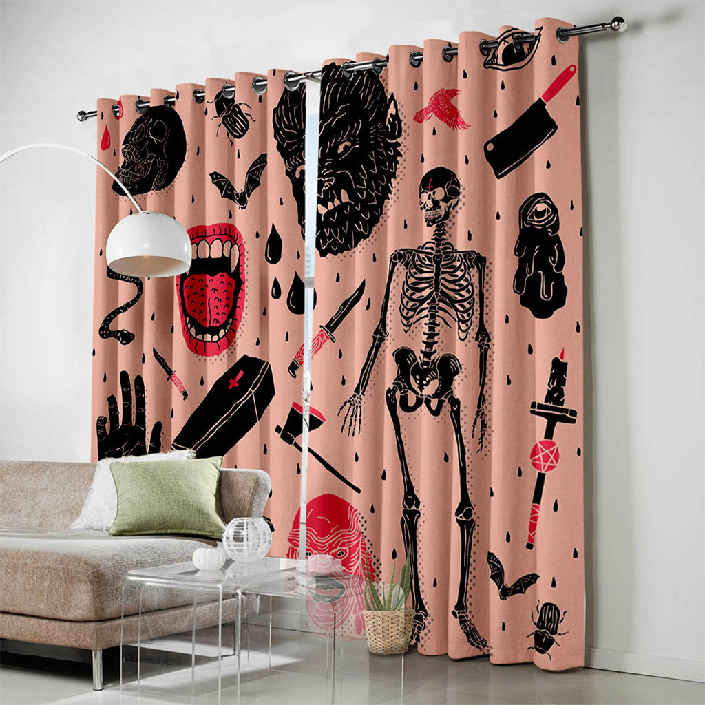 Rosa Gardiner Med Dödskallar