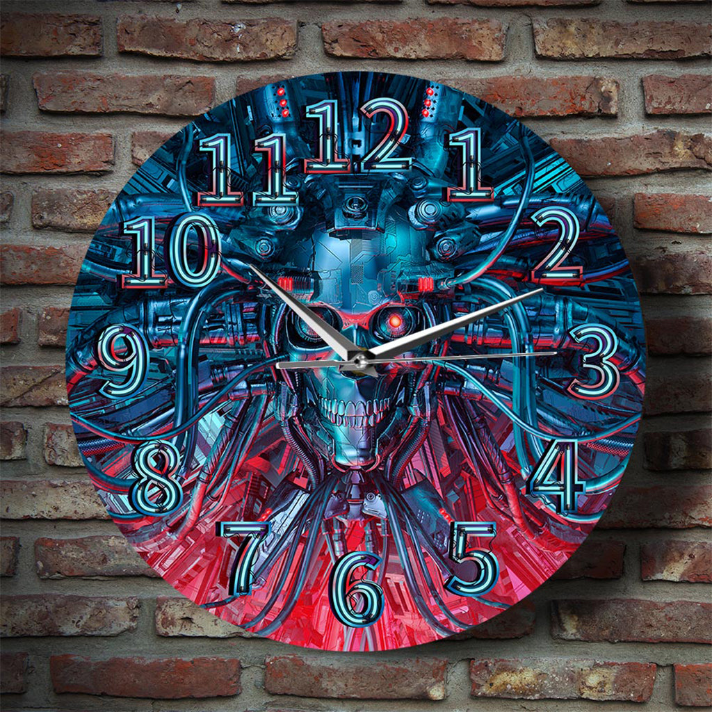 Rund Terminator Väggklocka