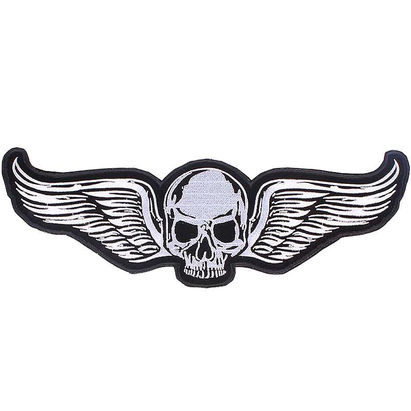 Ryggmärke Dödskalle Med Änglavingar