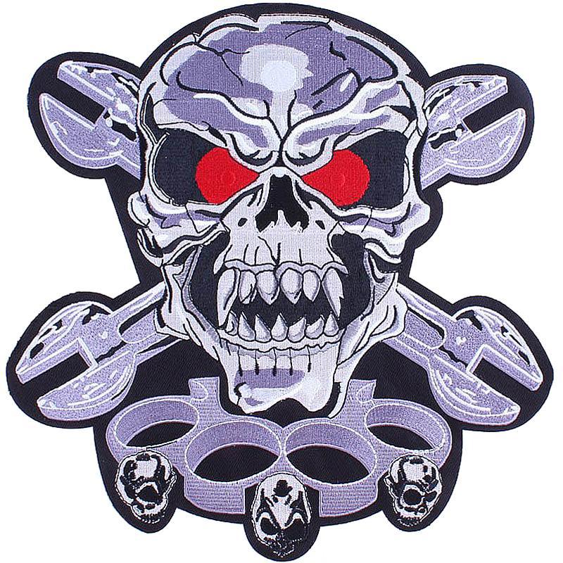 Ryggmärke Aggressiv Dödskalle