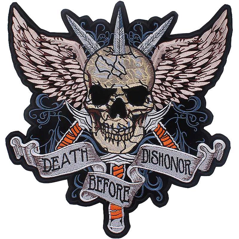 Dödskalle Ryggmärke Death Before Dishonor