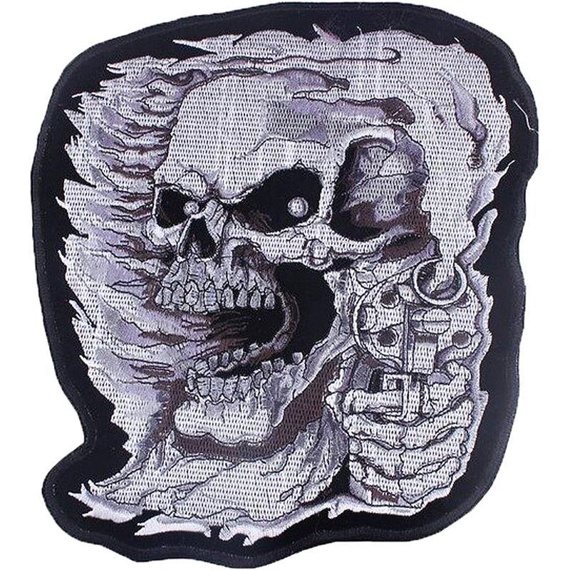 Dödskalle Back Patch