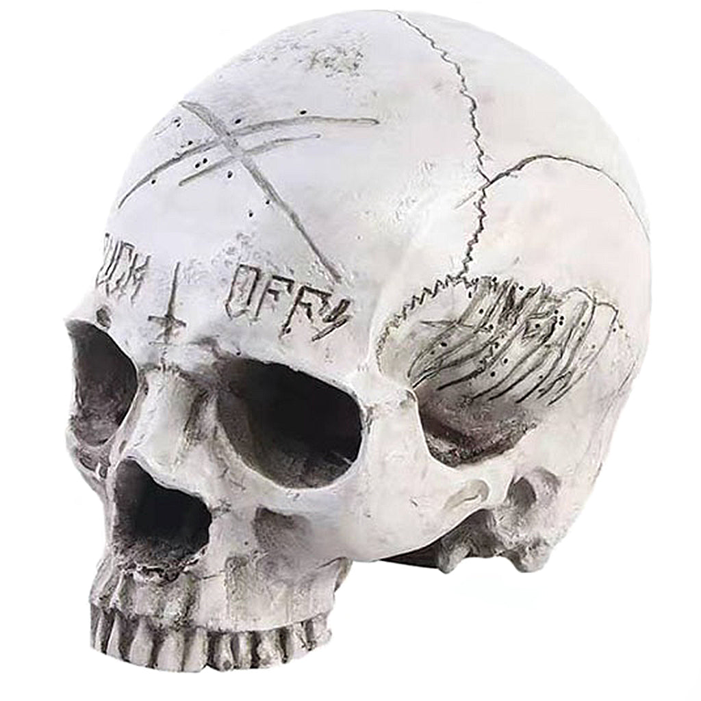 Dödskalle Prydnad Fuck Off