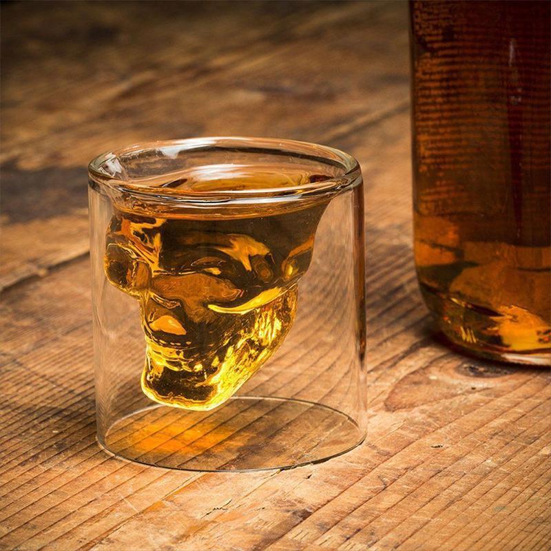 Whiskyglas Kranium