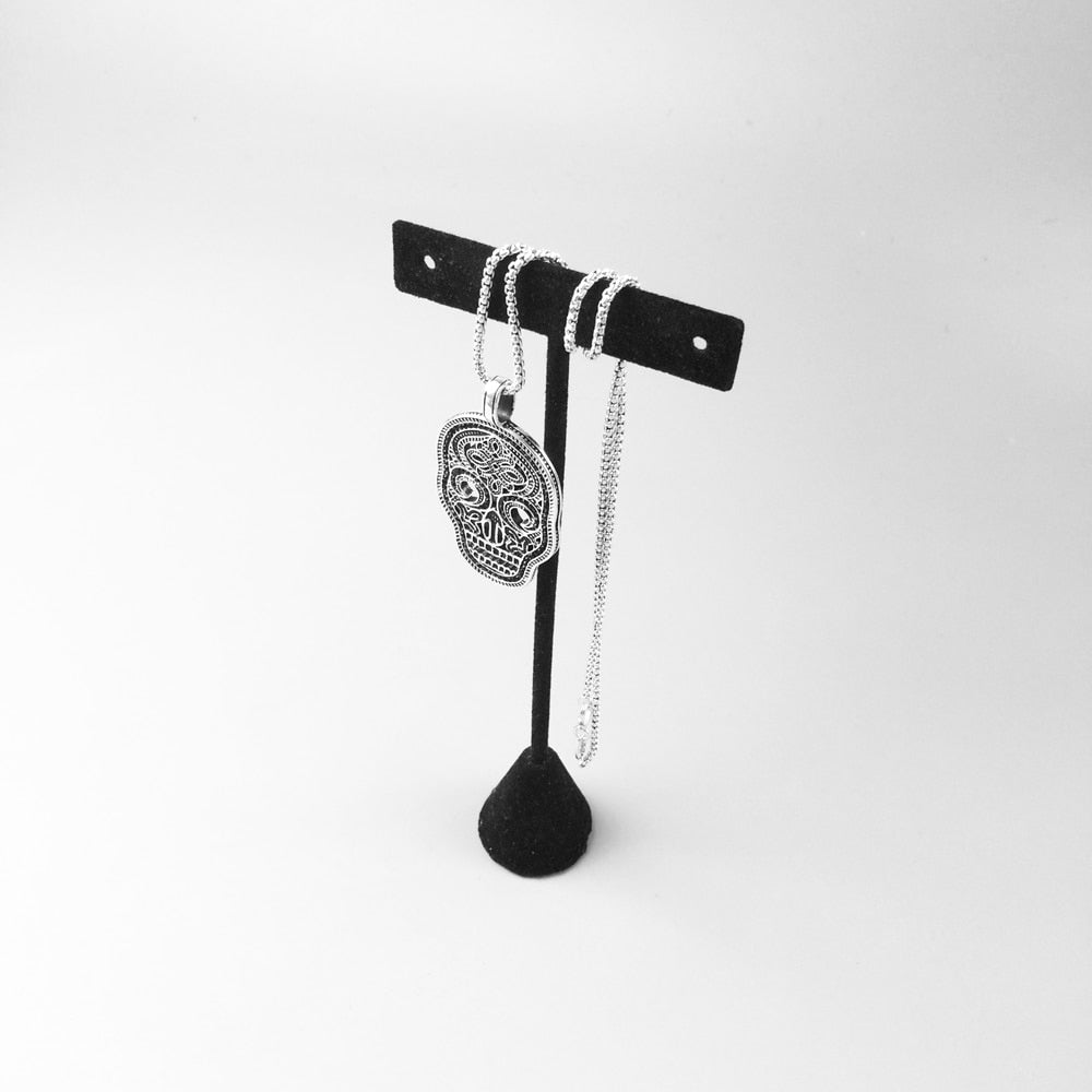 Dödskalle Halsband (Silver)