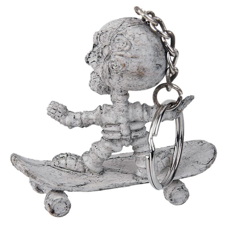 Keychain Skateboard Skeleton