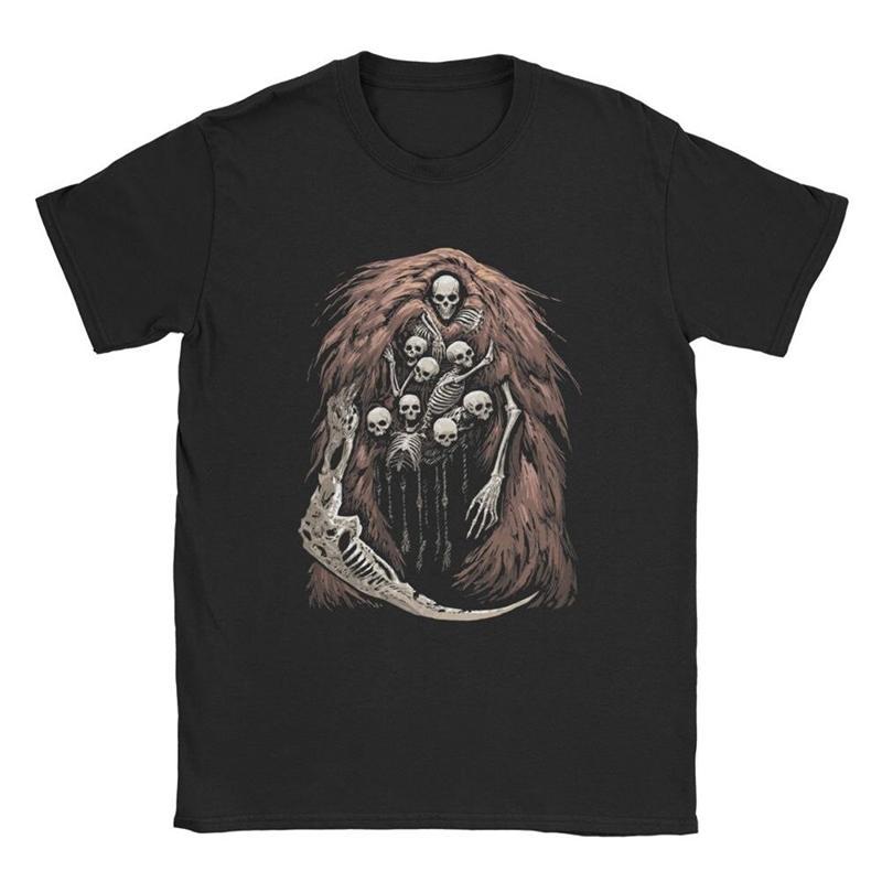 Svart T-Shirt Med Skelett