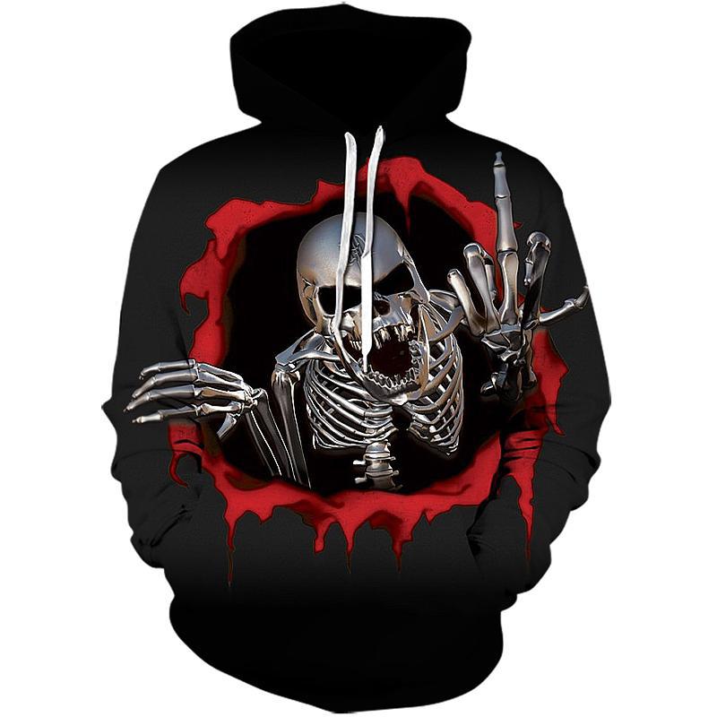 Skelett Tröja Fuck Off