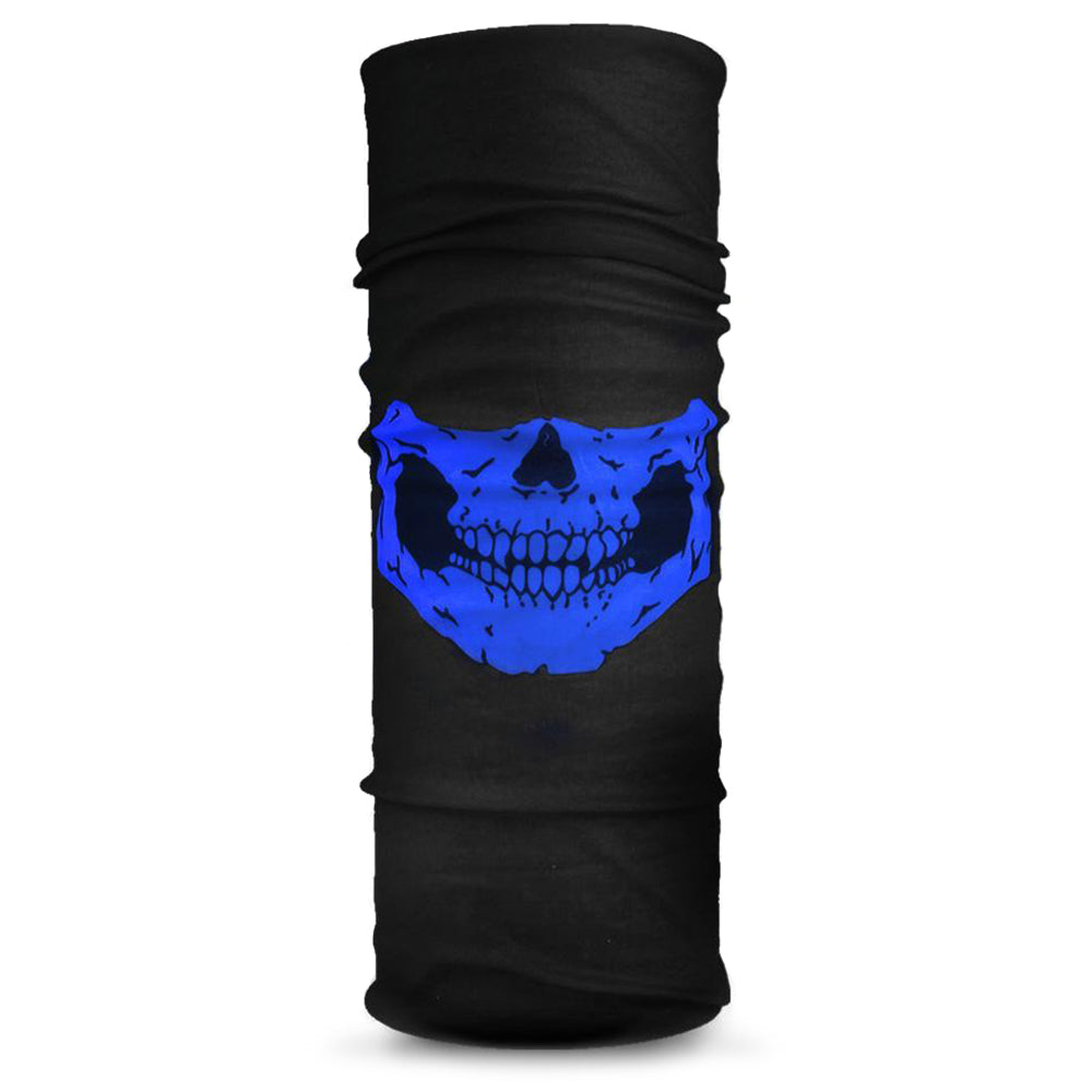 Skidmask Med Blå Dödskalle