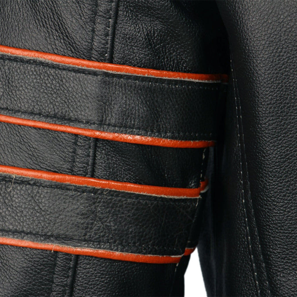 Skinnjacka Med Dödskallemotiv