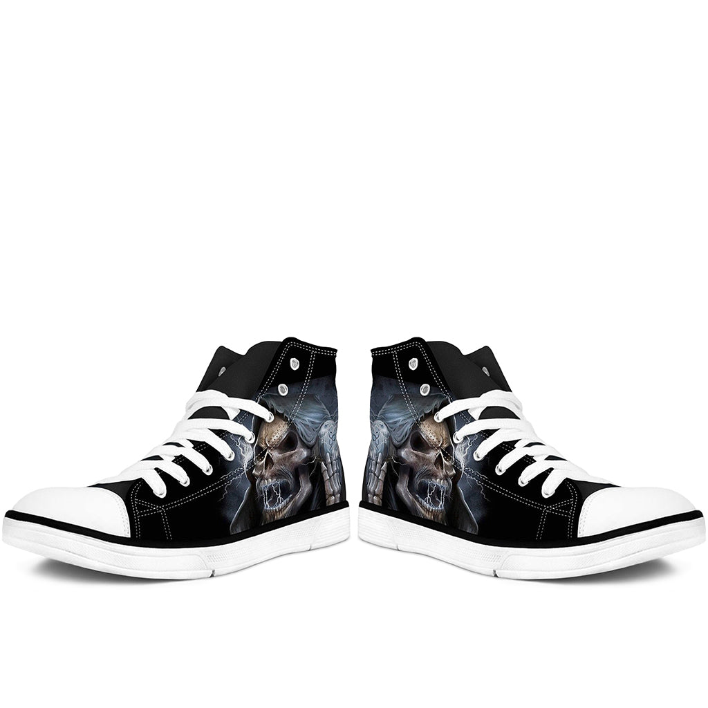 Skor Med Dödskallar