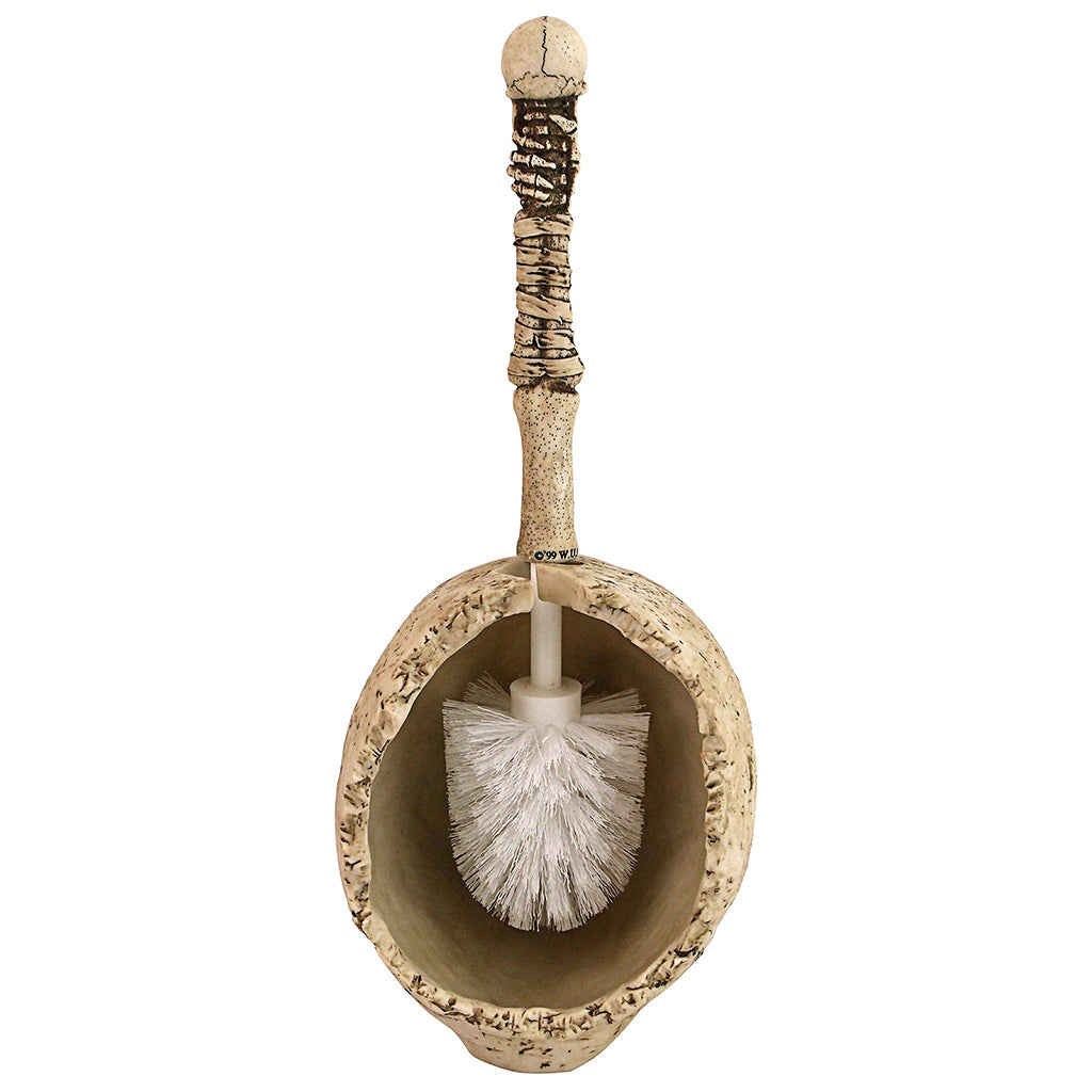 Skull toilet brush