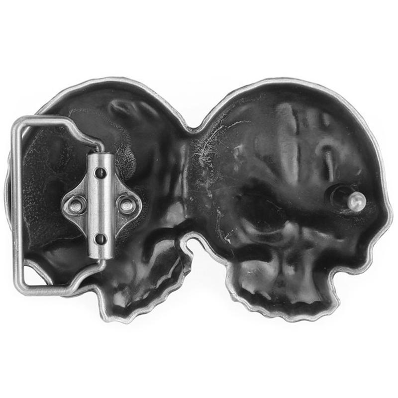 Baksidan På Dödskalle Spänne