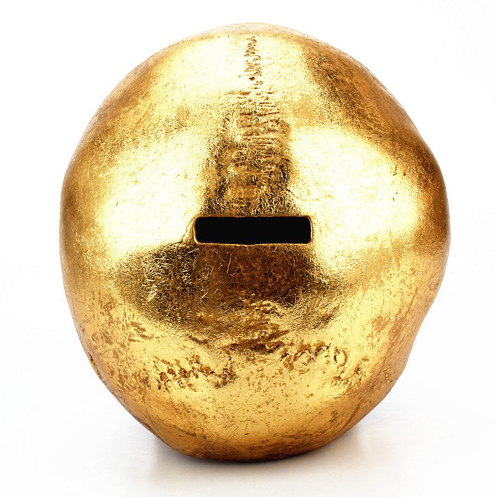 Spargris Guld Dödskalle